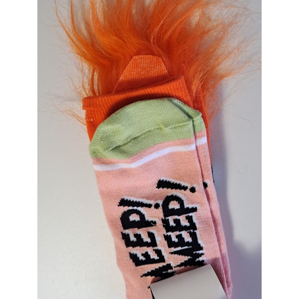 Disney Muppets Beaker Crew Socks Shoe Size 5-10 Orange Hair Novelty NEW Unisex - Picture 5 of 5
